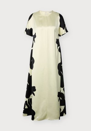 Marimekko, KOHTALO LOSSI DRESS - Robe longue - light yellow/dark grey/dark green