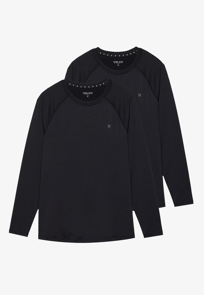 Pier One Sport Longsleeve zwart Pier One Sport Longsleeve zwart