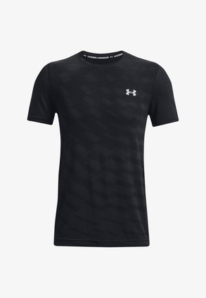 SEAMLESS RADIAL - T-shirt z nadrukiem - black / / mod gray