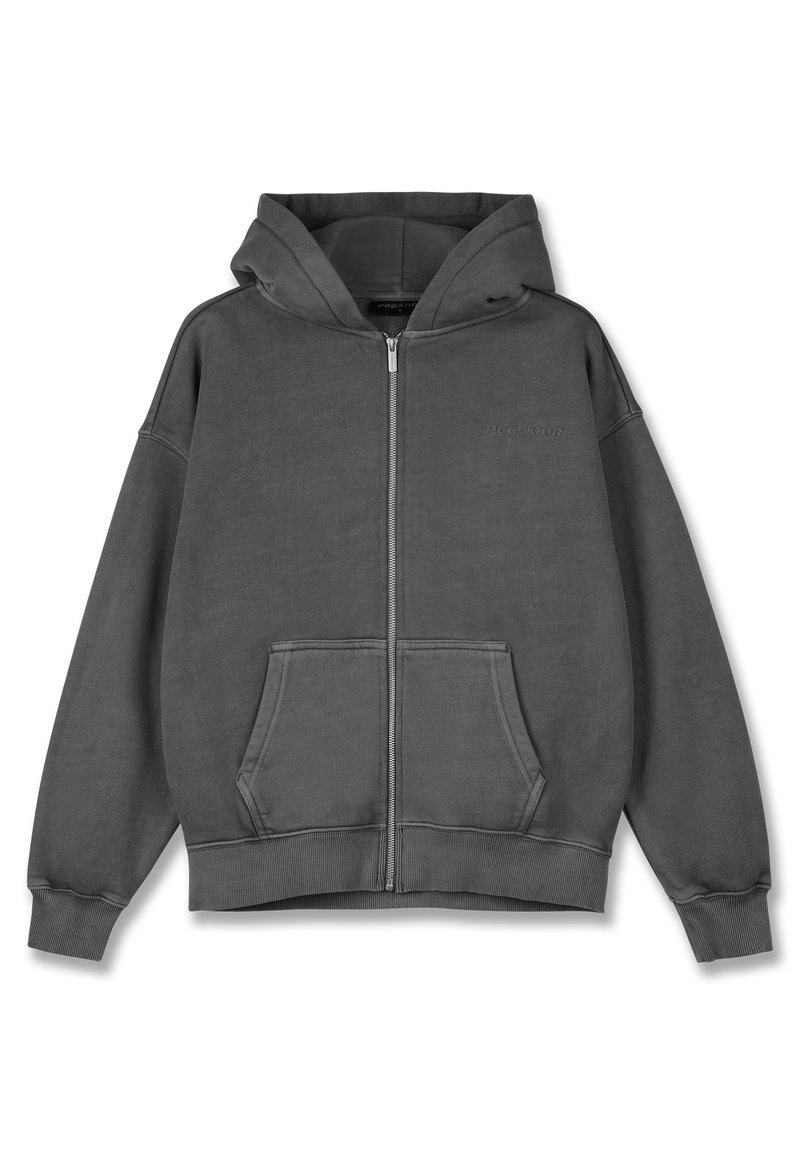 Pegador Sweater met rits donkergrijs