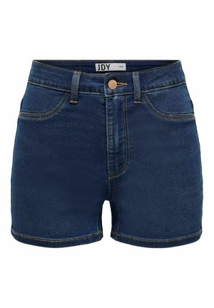 JDY HIGH WAIST - Shorts vaqueros - dark blue denim