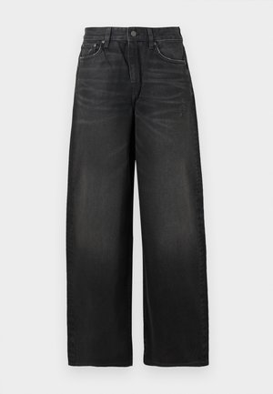 LYON COATED  - Široke nogavice -  black