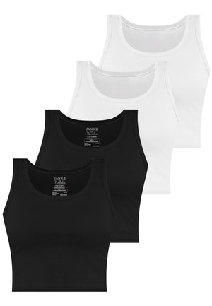 4 PACK CROP  - Top - schwarz weiß