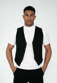 FRILIVIN TENDANCE SANS MANCHE   - Gilet de costume - noir