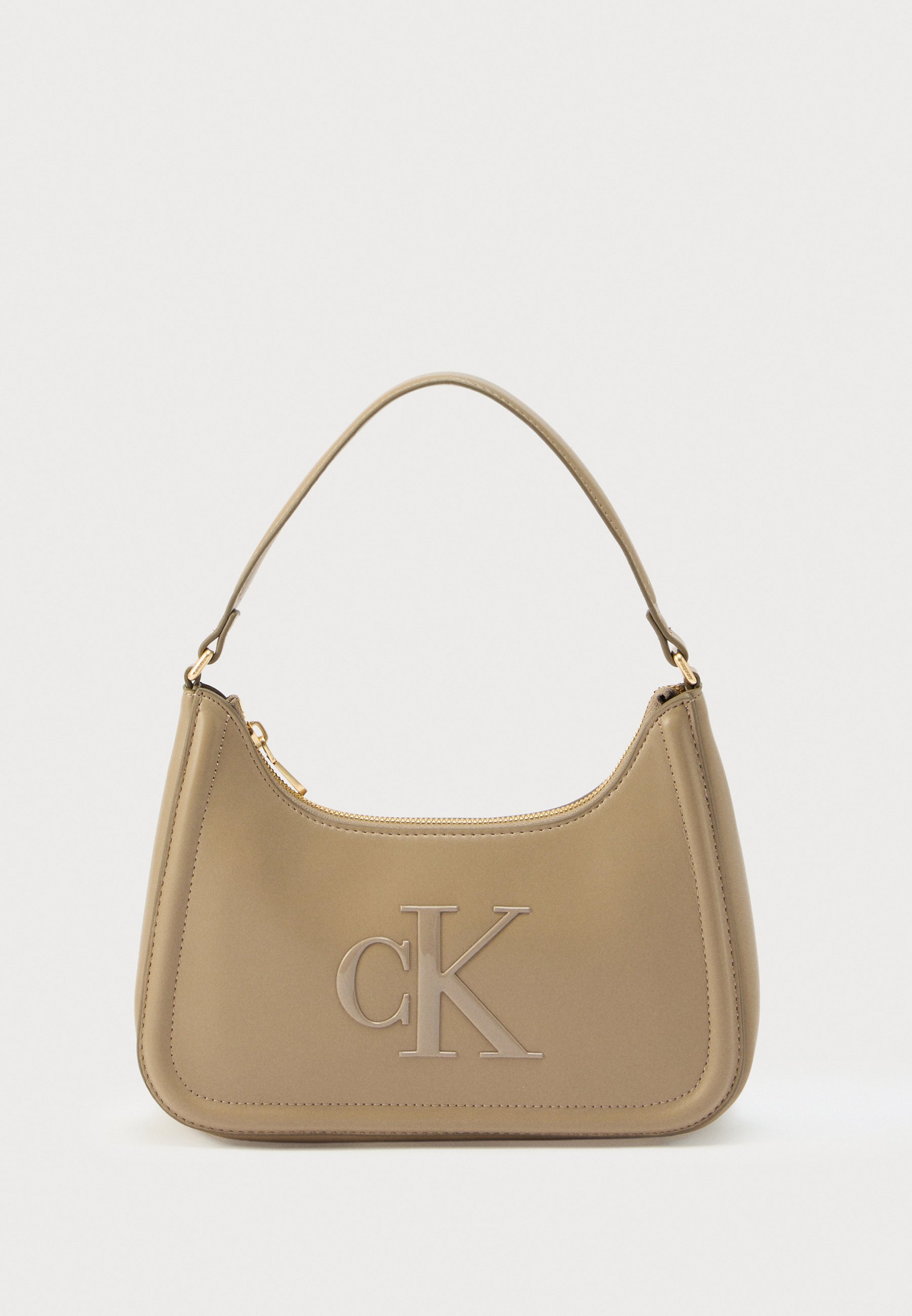 Calvin Klein BOLD SMALL SHOULDER BAG - Kabelka - desert taupe