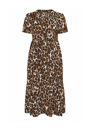 Yours Clothing, WOMEN'S MIDI DRESSES - Hverdagskjole - brown