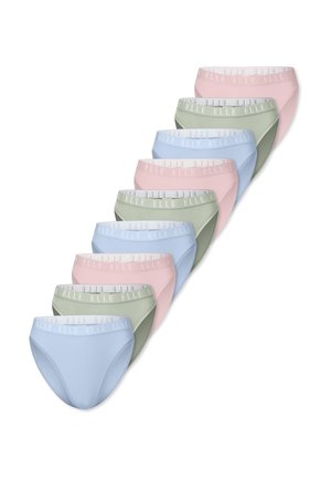 LOGO 9-PACK - Slip - rose, light green, light blue
