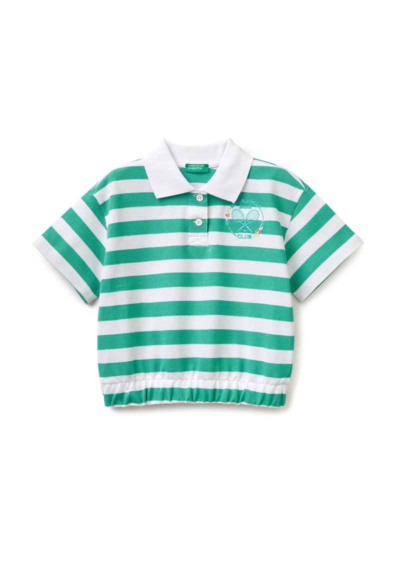 United Colors of Benetton Poloshirt wit United Colors of Benetton Poloshirt wit
