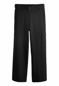 Next SMART BELTED WIDE LEG - Reisitaskuhousut - black