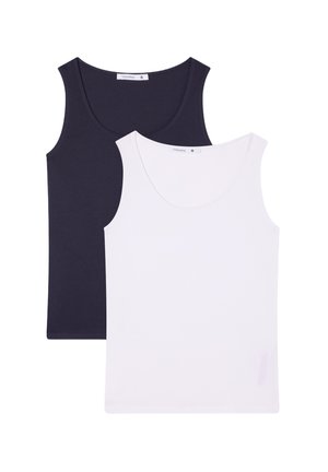 PACK 2 IN A TINTA UNITA - Top - 1x White, 1x Blue