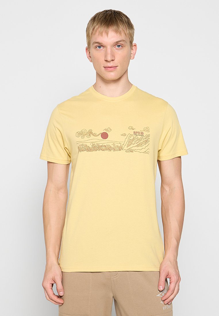 Rip Curl T-shirt print geel