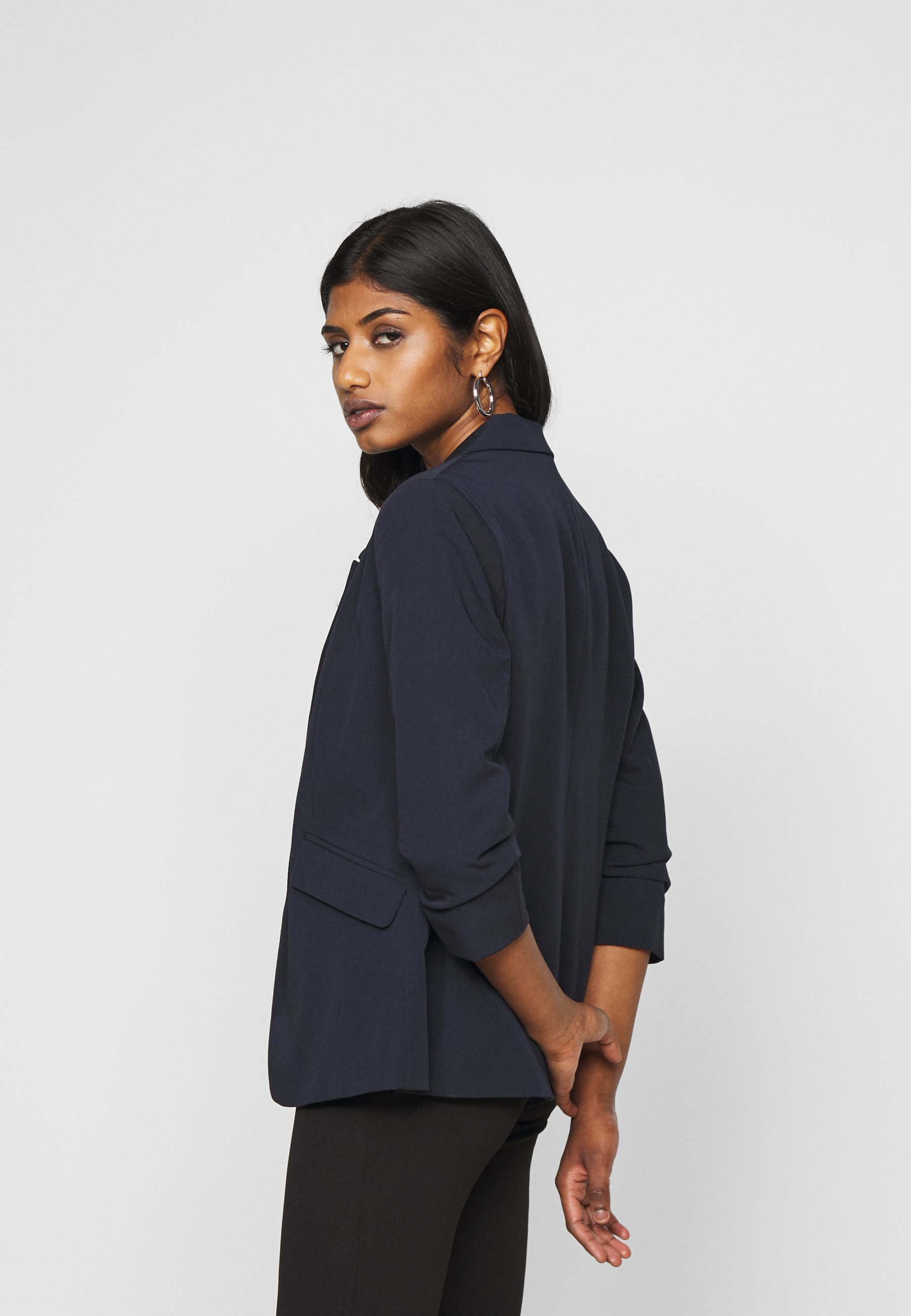 edge to edge navy jacket
