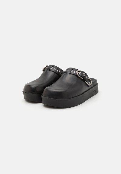 rag & bone BUCKLE PLATFORM MULE - Tagant lahtised kingad - black