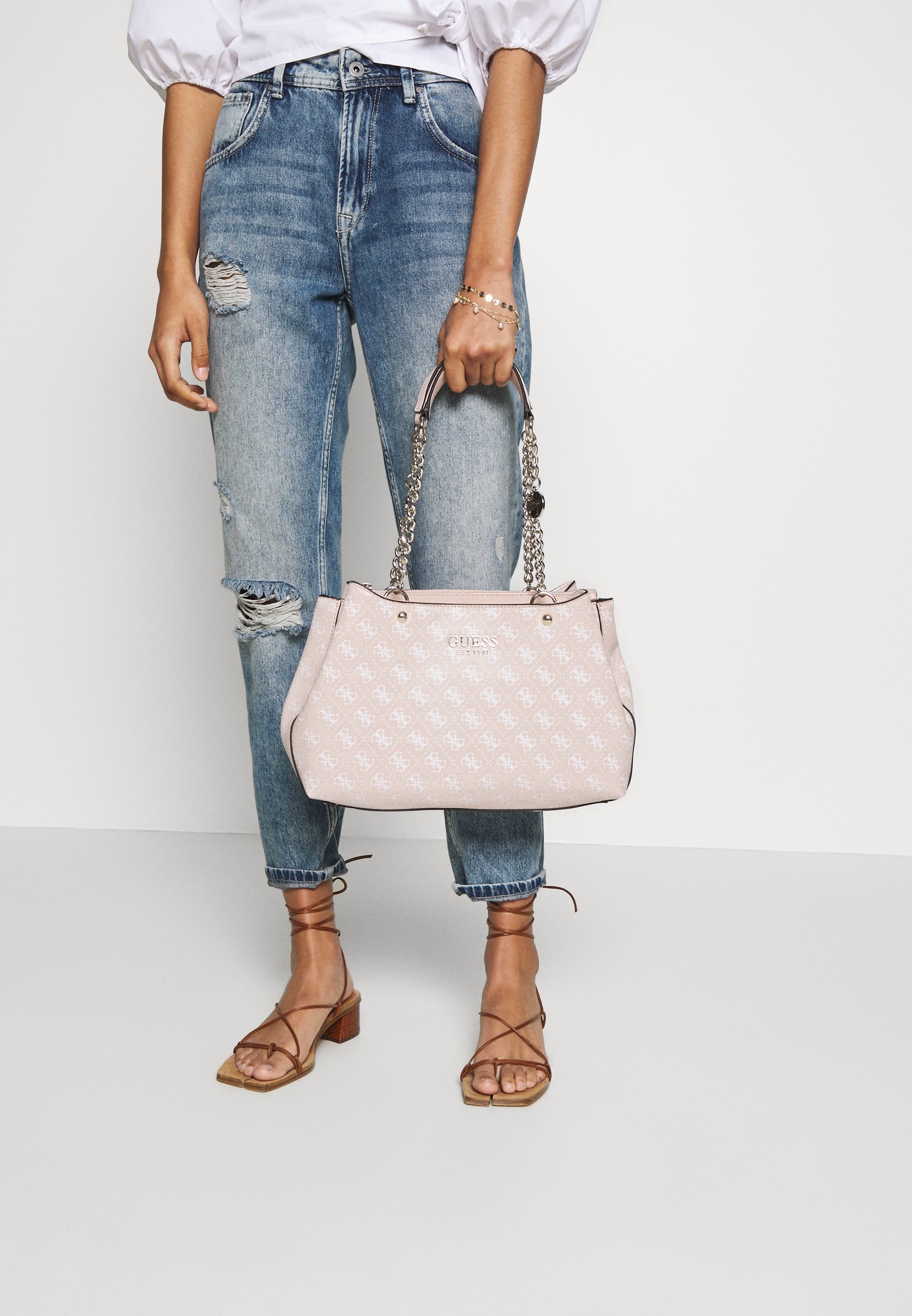 Guess LORENNA GIRLFRIEND SATCHEL Håndveske pinkrosa Guess LORENNA GIRLFRIEND SATCHEL Håndveske pinkrosa