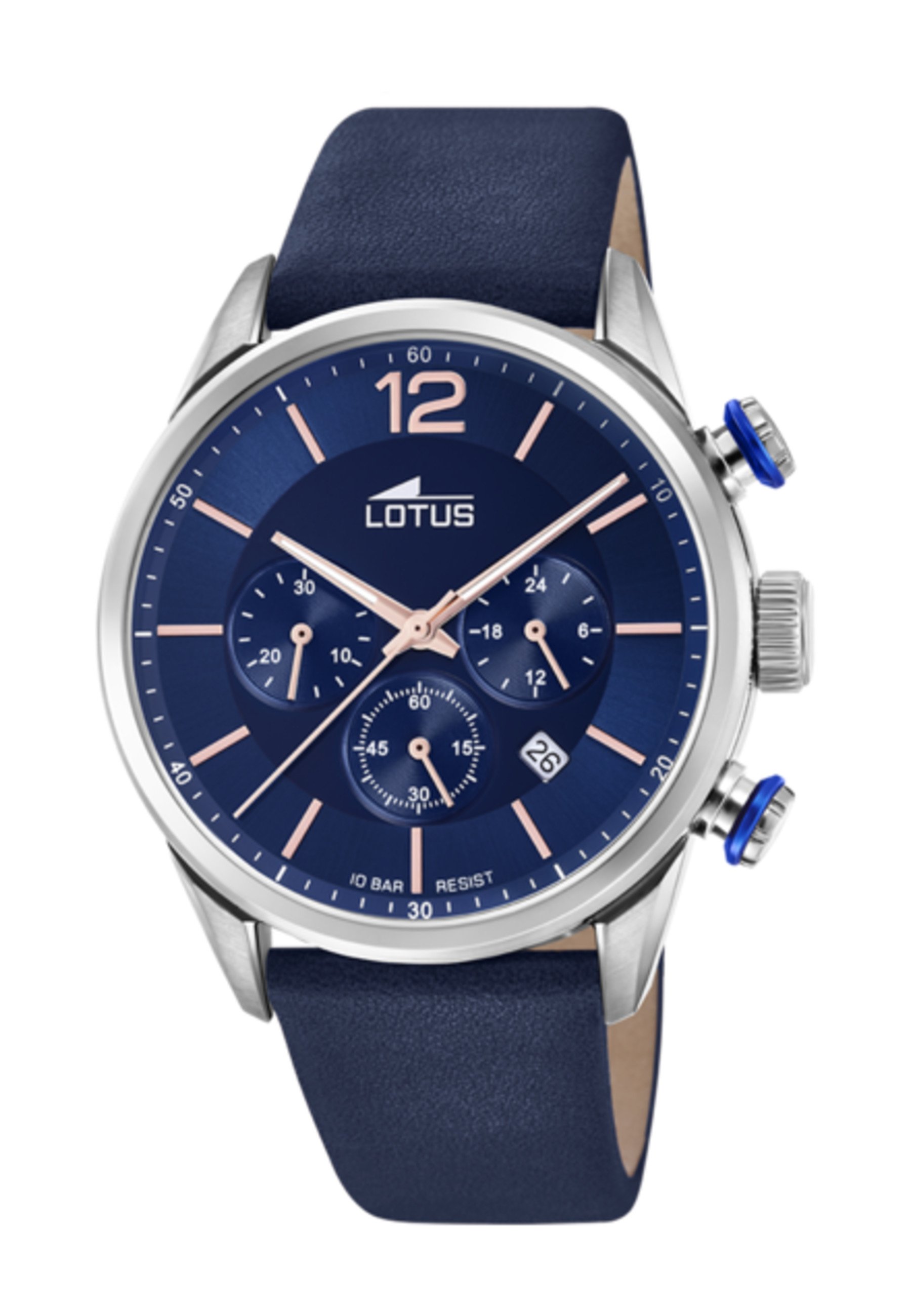 LOTUS Cronografo Chrono Blue – Orologio Uomo In Acciaio Con Cinturino In Pelle – Design Moderno E Urbano - 5