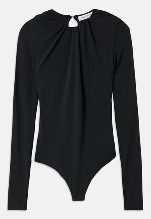 DRAPE BODY - T-shirt à manches longues - black