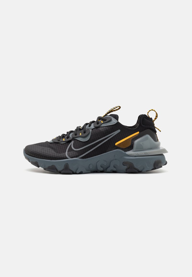 Nike Sportswear REACT VISION - Joggesko - black/cool grey/laser orange