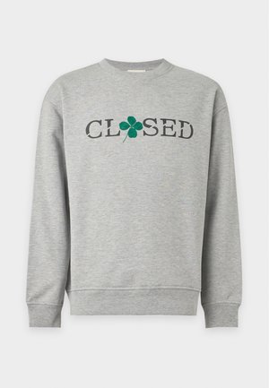 CLOSED, PRINTED LOGO CREW NECK - Sweatshirt - light grey melange