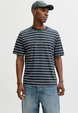 JORNORREBRO STRIPE TEE SS CN LN - T-shirt imprimé - sky captain
