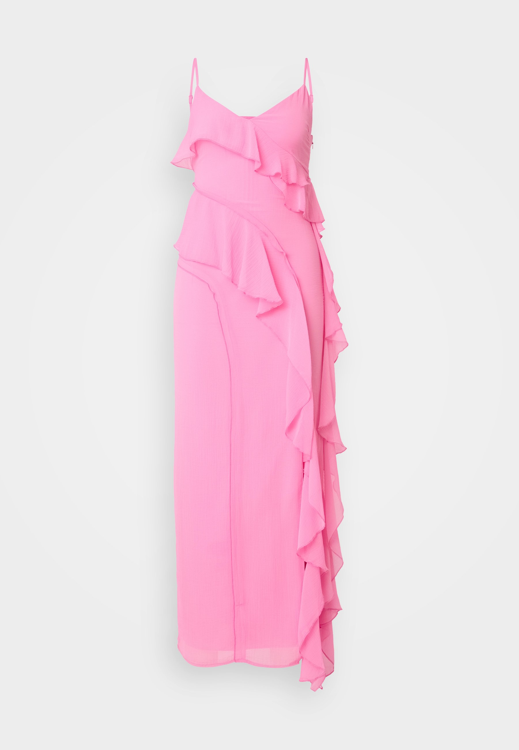 Gina Tricot Petite FRILL DRESS - Occasion wear - wild orchid