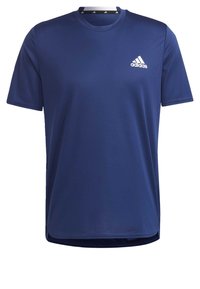 adidas Performance Sport T-shirt - dark blue   white