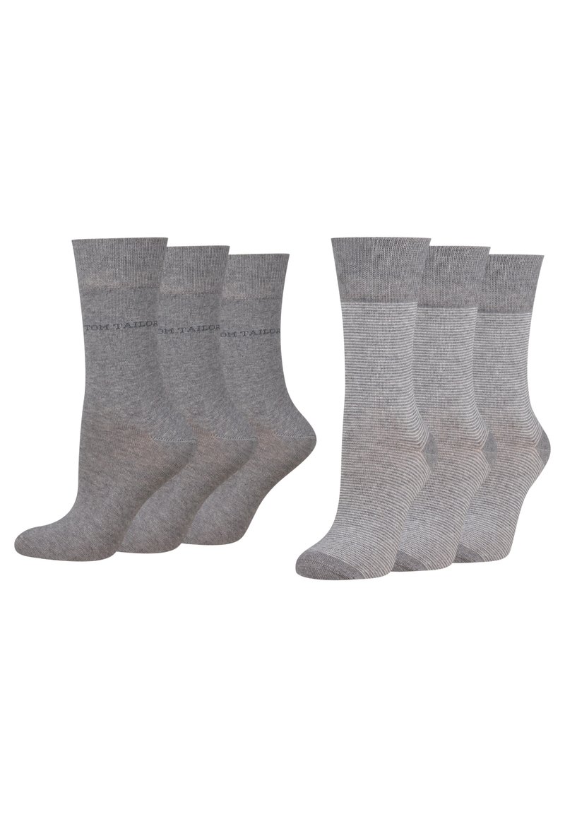 TOM TAILOR 6ER BASIC - Socken - paar grey