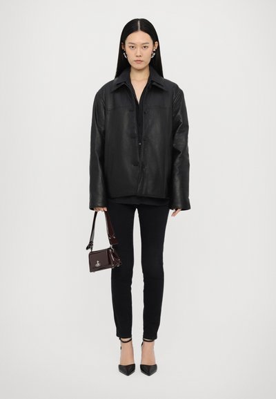 CLOSED STRAIGHT JACKET - Nahkjakk - black