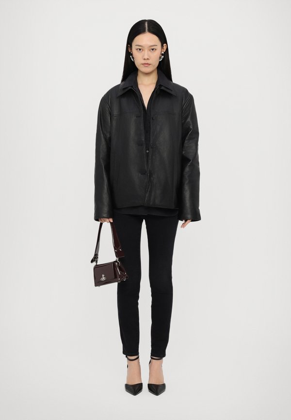 STRAIGHT JACKET - Leather jacket2