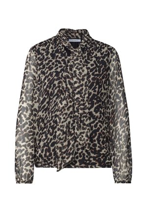 Street One Studio, LANGARM BLUSE AUS CHIFFON MIT SCHLEIFE - Blouse - black