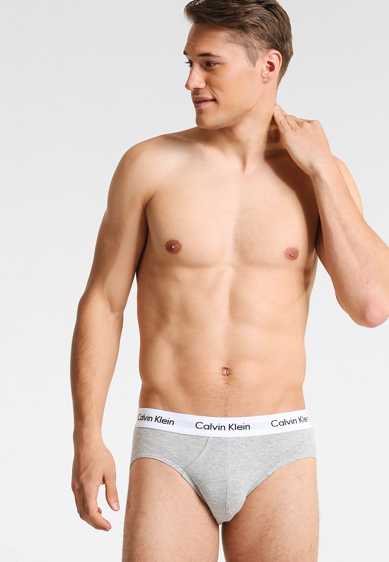 Calvin Klein Underwear HIP BRIEF 3 PACK - Briefs - back/white/grey