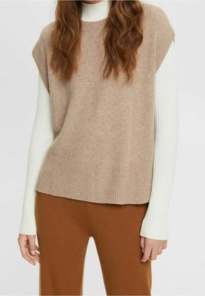 Strickpullover - taupe