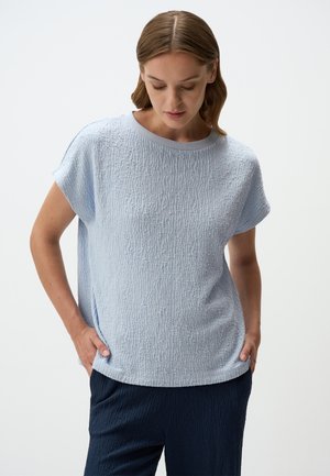 TEXTURED TEE - T-Shirt basic - light blue