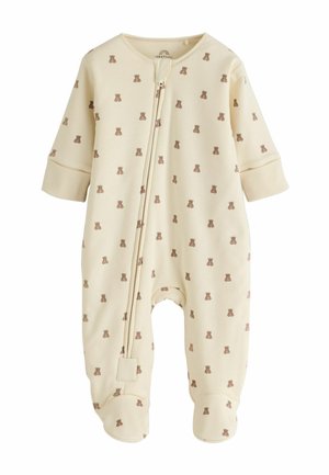 Next, REGULAR FIT - 2.5 TOG WADDED SLEEPSUIT  . - Pyjamas - cream bear