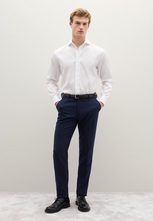 PINSTRIPE SLIM FIT TWILL  - Pantalones chinos - dark blue