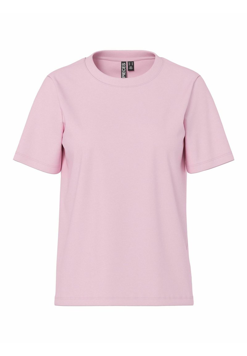 T-shirt Basic Cotone Pieces PCRIA SOLID TEE - T-shirt Basic - Dawn Pink ...