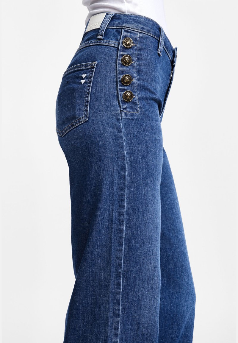 PLEASE Jeans a zampa blue denim/blu