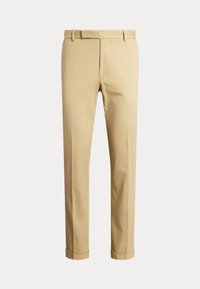 STRETCH CHINO SUIT TROUSER - Pantaloni eleganti - monument tan