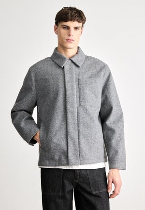 FILLED SHIRT JACKET - Übergangsjacke - heather grey