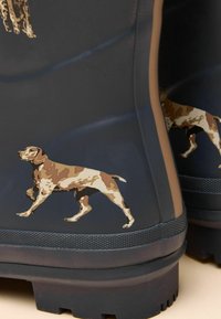 Tom Joule REGULAR FIT - PRINTED ADJUSTABLE TALL WATERPROOF  - Gumijas zābaki - navy