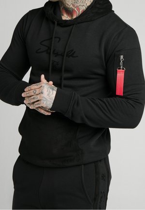 Felpa con cappuccio - black
