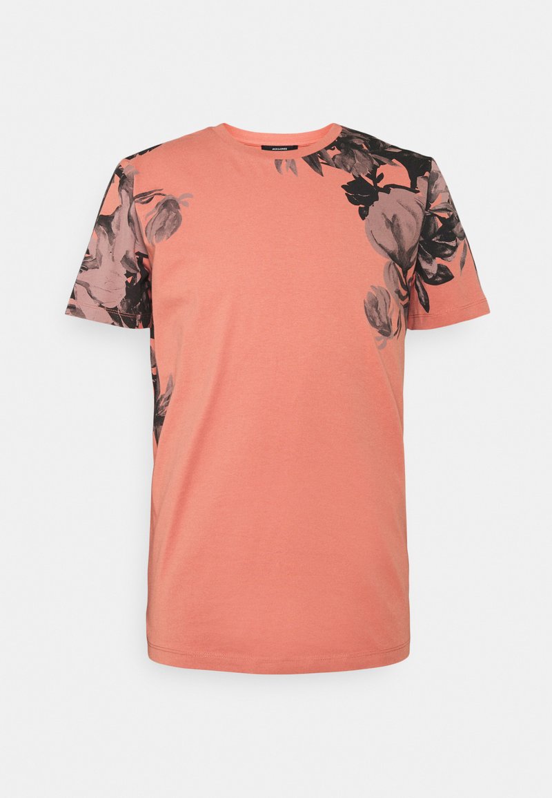 Jack & Jones PREMIUM CREW NECK - T-shirt estampada - canyon rose