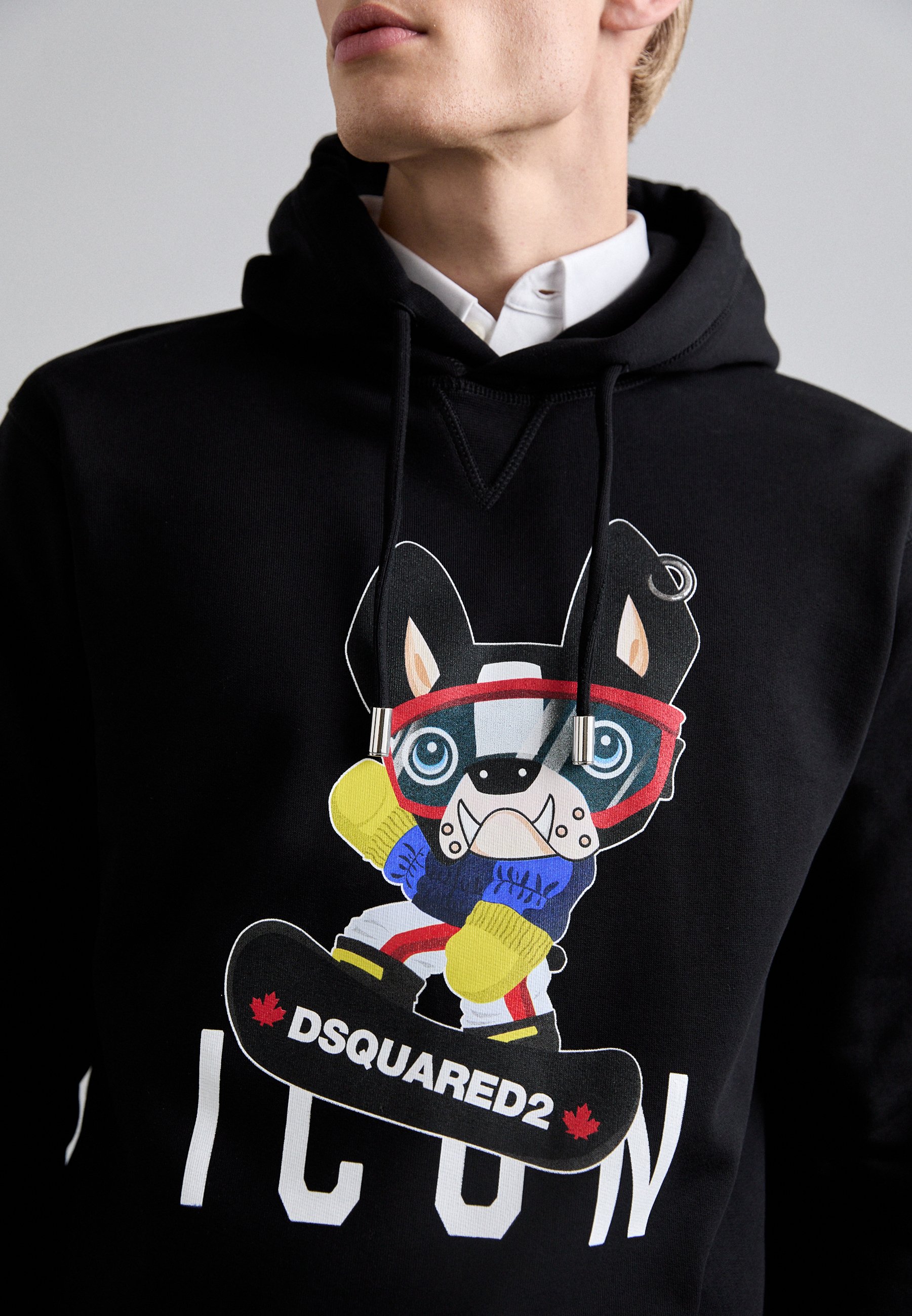 パーカー・フーディ DSQUARED2 ICON ICON SPLASH FIT - Hoodie Size M DSQUARED2 Icon Splash Hood Fit Hoodie Sweatshirt