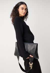 Marc O'Polo LONGSLEEVE STAND UP COLLAR - Vesta - black