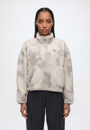 adidas Terrex, TERREX MULTI HIGH PILE FLEECE PULLOVER - Поларен пуловер - alumina/light brown