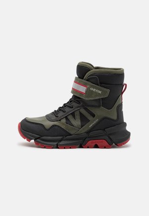 FLEXYPER PLUS BOY - Botines con cordones - military/red