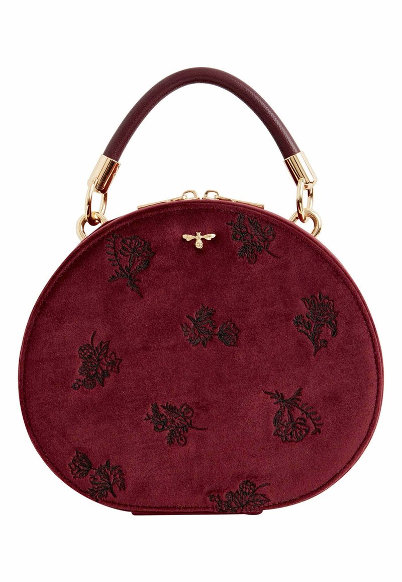 FABLE ENGLAND - FLORA EMBROIDERED VANITY  REDCURRANT - Toilettas - red, Vergroten