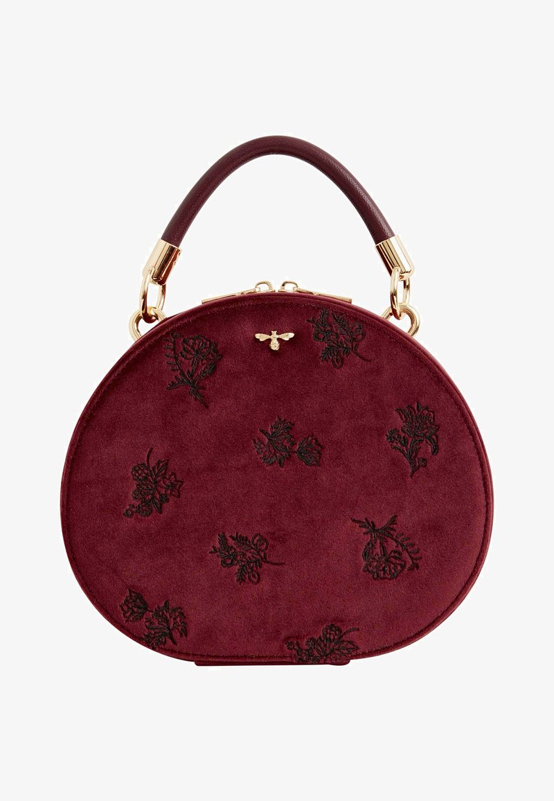 FABLE ENGLAND FLORA EMBROIDERED VANITY REDCURRANT - Toilettas - red