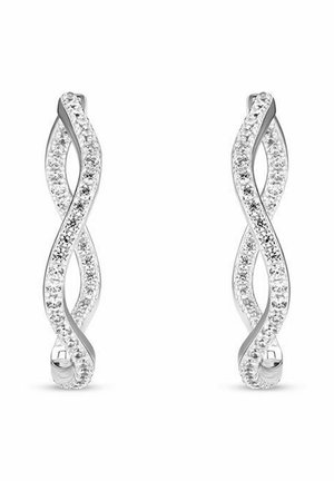 ELLERA WAVES X-GRANDE - Øreringe - silver  white