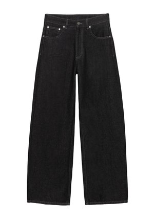 WITH STARS - Flared Jeans - dark-blue denim