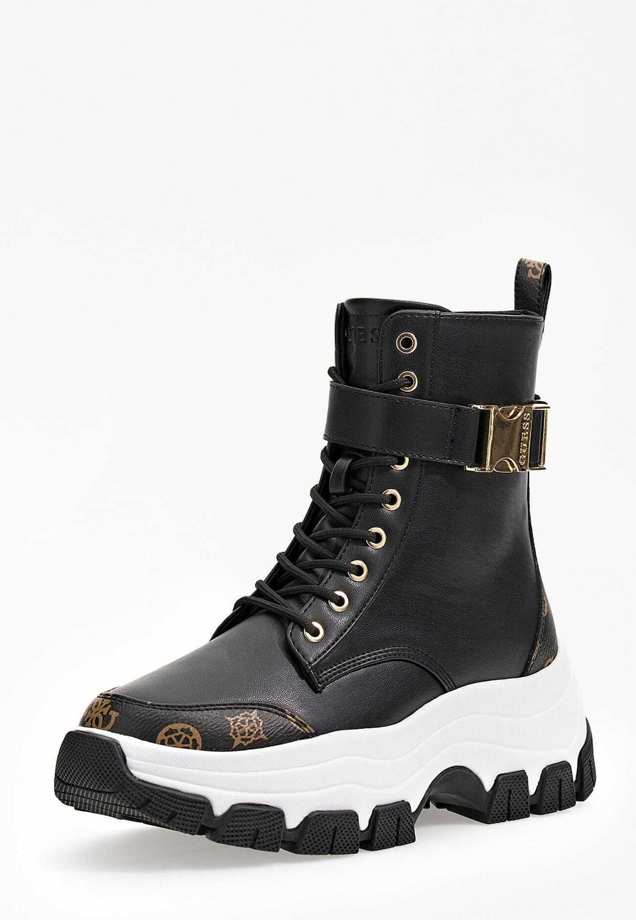 Guess RUNNER - Korte laarzen - schwarz/zwart - Zalando.nl